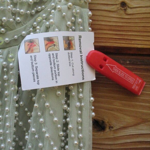 Mac Duggal 93735 Womens Green PEARL EMBELLISHED SOFT TIE ONE SHOULDER GOWN - Picture 16 of 16